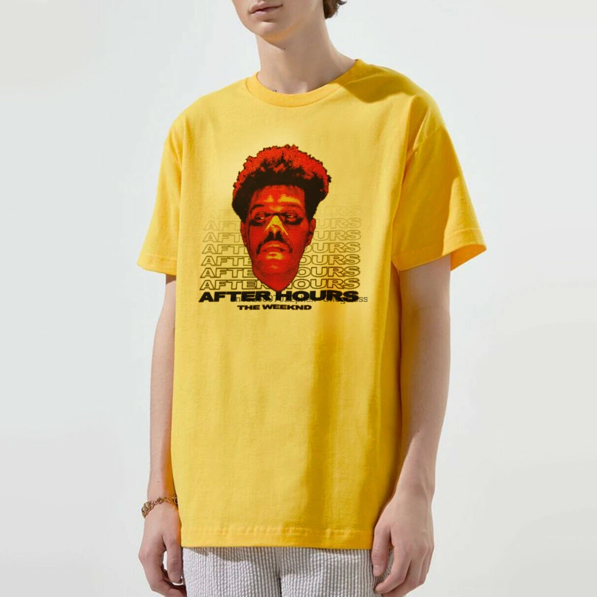 Послевыходная футболка с надписью &quotчасы в глазах&quot Starboy |