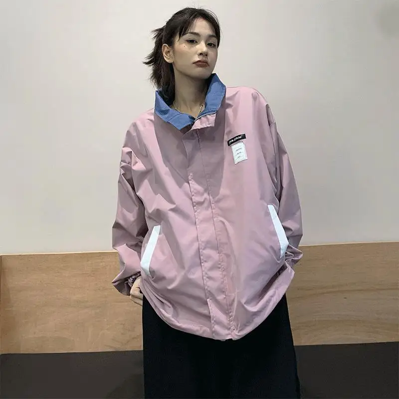 Женская свободная Куртка Harajuku бейсбольная рубашка Свитшот|Бейсбольные майки| |