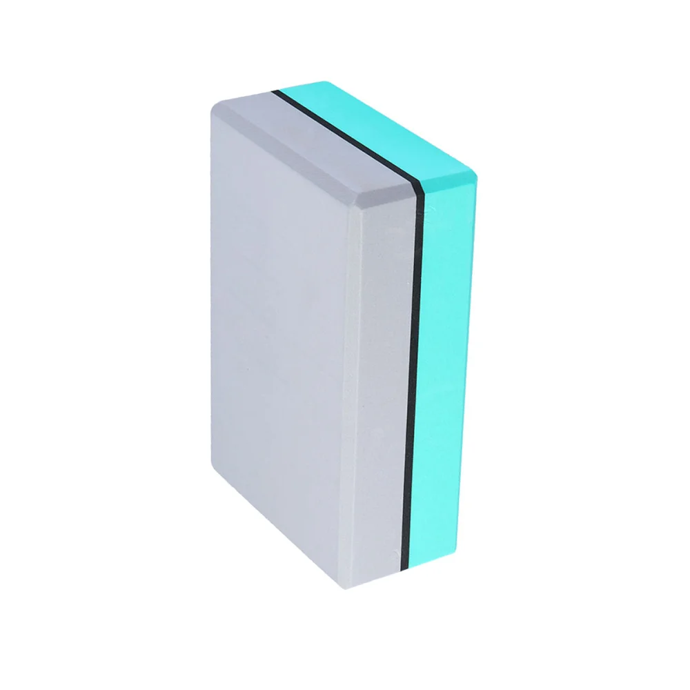 

2pcs EVA Two-tone Yoga Brick Exercise Gym Brick Exercise Body Fitness Training Aids(Two-color Light Blue Gray)