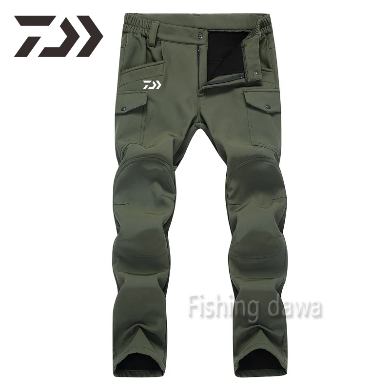 

Thermal Fishing Pants Autumn Winter Daiwa Waterproof Windproof Fishing Clothes Anti-scratch Hiking Camping Trousers Multi-pocket