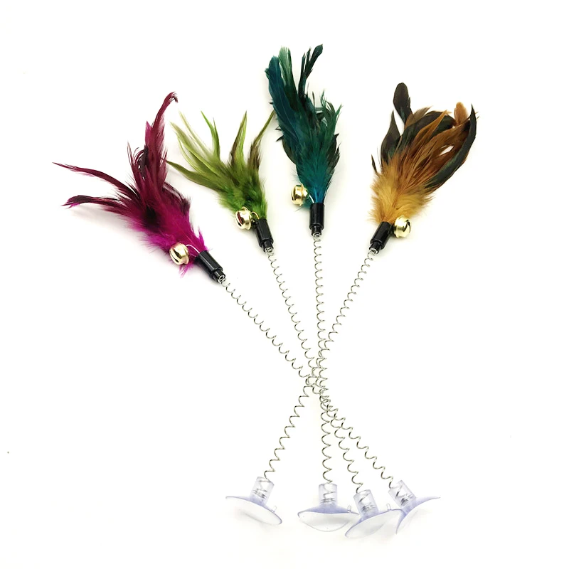 

Funny Cat Toys Fake Rat Sucker Cat Interactive Elastic Feather Toys Interacting Training Pet Toys для кошек