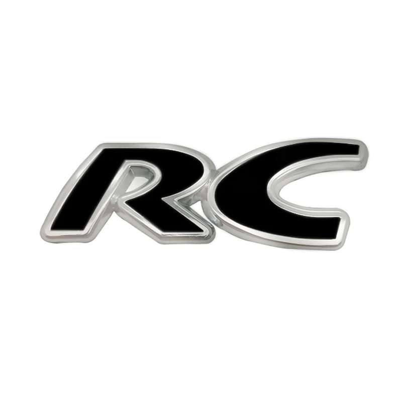 

Стайлинг автомобиля 3D металлическая эмблема RC автомобиль багажник задний Декор Наклейка для PEUGEOT RC 207 SPORT GTI 206 308 306 206 205 208 407