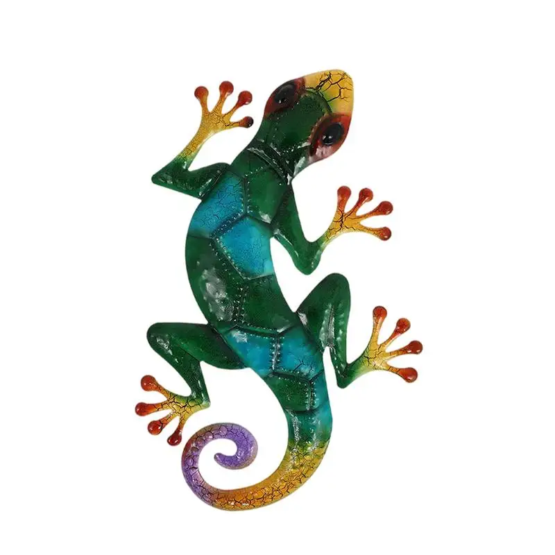 

1Pc Pendant Iron Gecko Adornment Wall Art Decor Gecko Hanging Pendant for Office