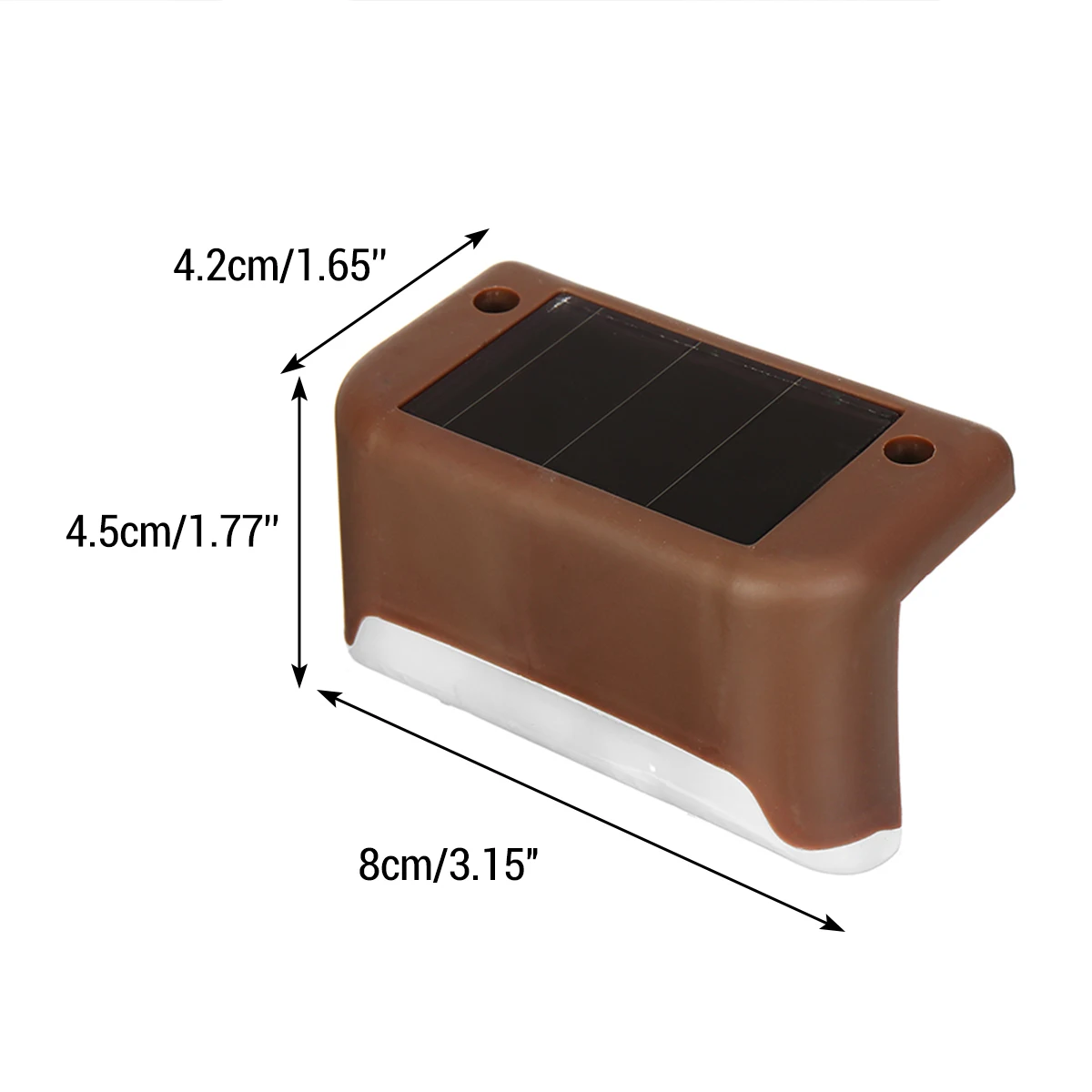 

4PCS LED Solar Deck Light Solar Step Light Outdoor IP55 Waterproof Wireless Fence Lamp For Patio Stairs Garden Pathway Step Yard