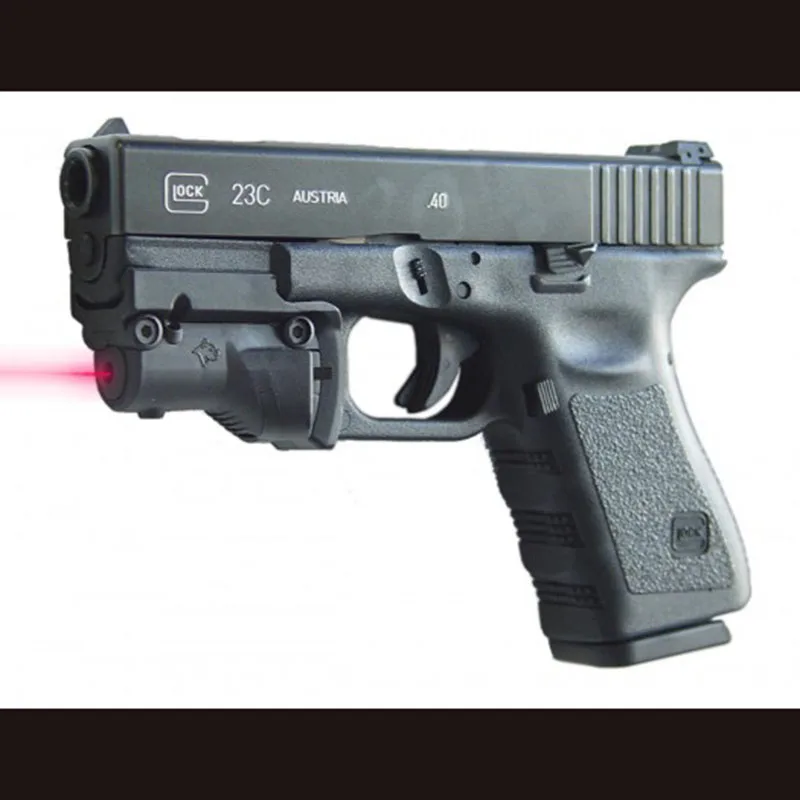 Тактический пистолет с красной точкой лазерный задний прицел для Glock 17 22 23 25 27 28 43