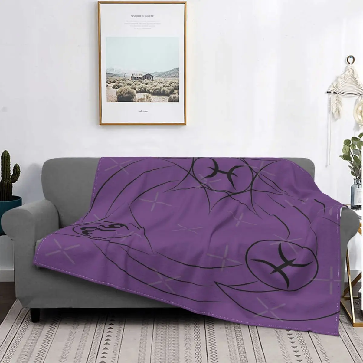 

Manta de Piscis Capricornio 2, para cama colcha, Edredon a cuadros, Sudadera с капучинатором, manta para picki