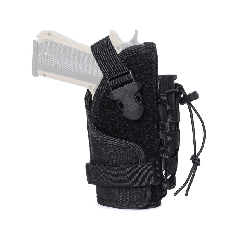 

Tactical Molle Holster Belt Pistol Holster For Universal Hand Revolver 1911 17 92 96 AirSoft Pouch Belt Metal Clip