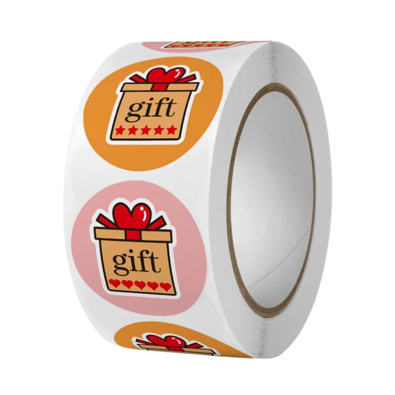 

500PCS/Roll Round Gift For You Stickers Envelope Seal Labels Gift Packaging decor Birthday Party Handmade Stickers