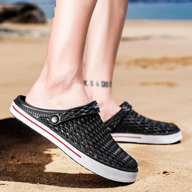 Уличная Мужская водонепроницаемая обувь садовые сабо мужские сандалии для