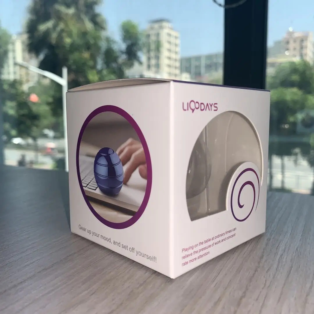 Фиджет игрушки металлический гироскоп Настольный шар вращающийся алюминиевый