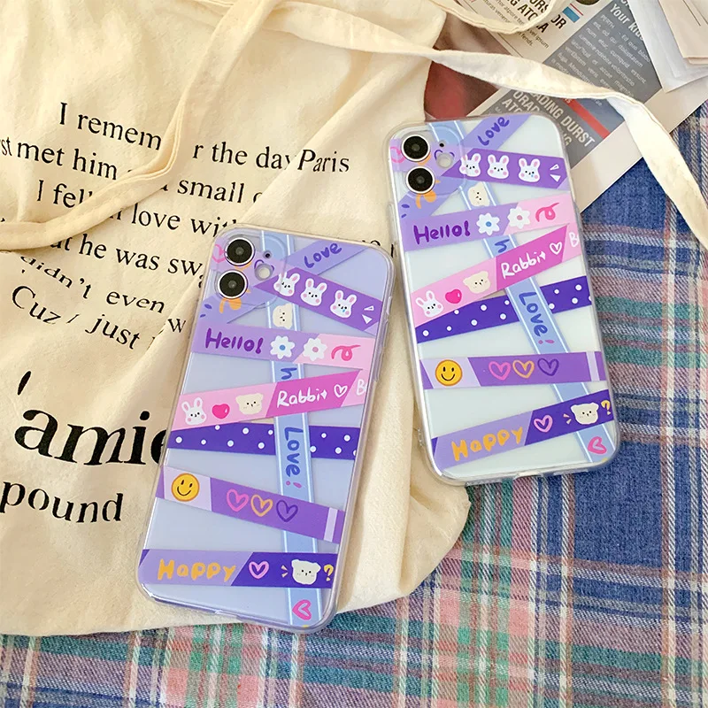 

Cute Smile Space Bear Label Art Phone Case For iPhone 11 12 Pro XS Max XR X 6 6S 7 8 Plus 5S SE 2020 Cover Soft Silicone Coque