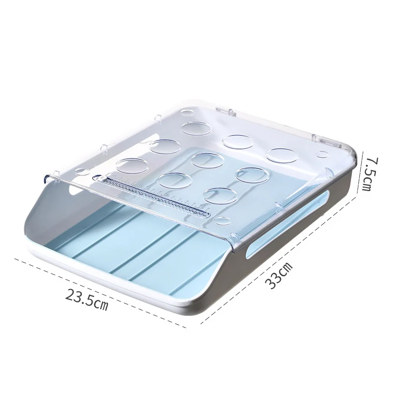 

Egg Storage Box Single Layer with Lid Large Capacity Plastic Transparent Egg Case L23
