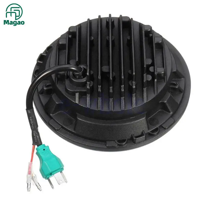 

led lights car accessories High power high beam 50w 7 inch led car headlights for JEEP Angel Eye DRL Turning Light Round