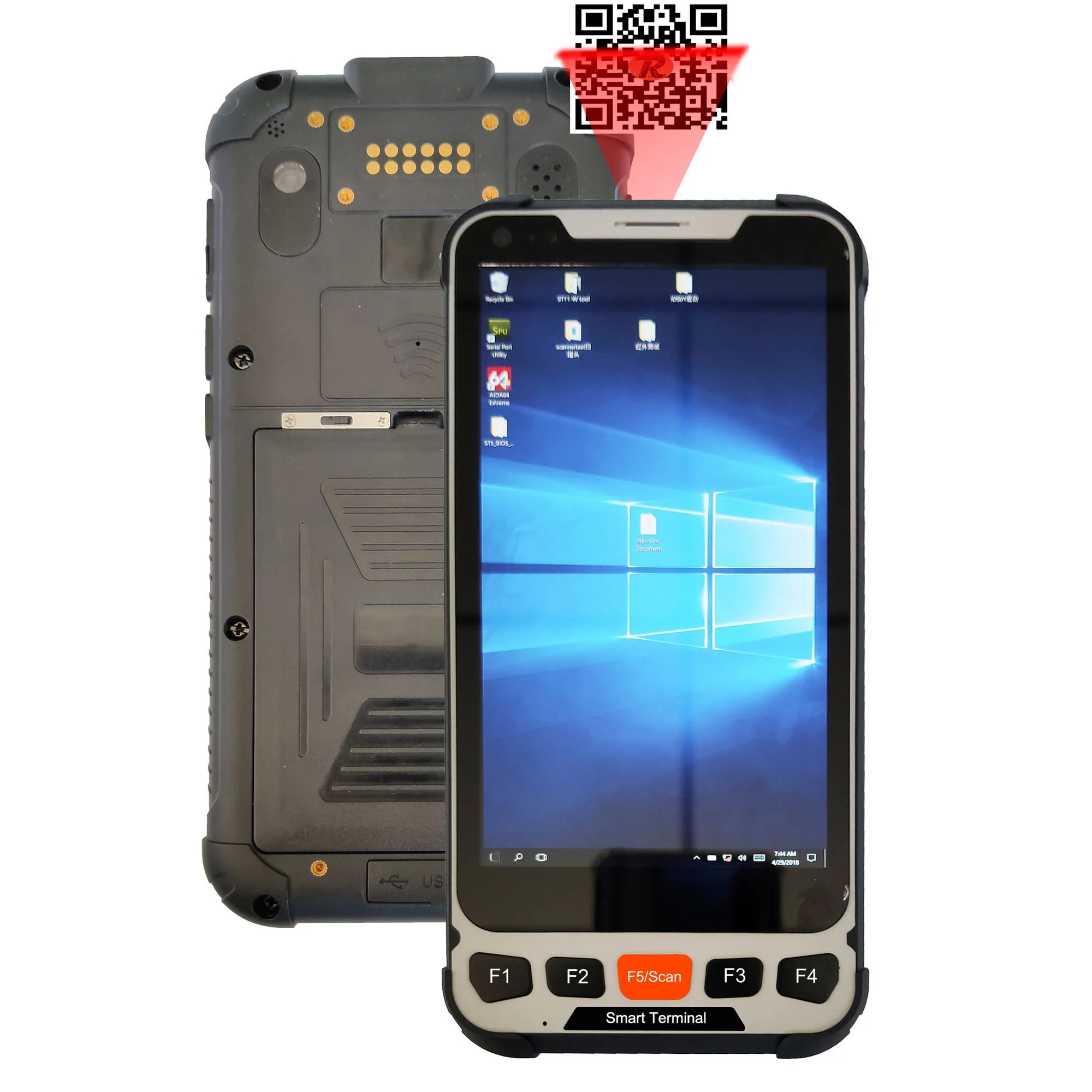 Windows PDA с 2D сканером штрих кода USB 3 0 4G LTE RAM 4GB ROM 64GB|Промышленные компьютеры и