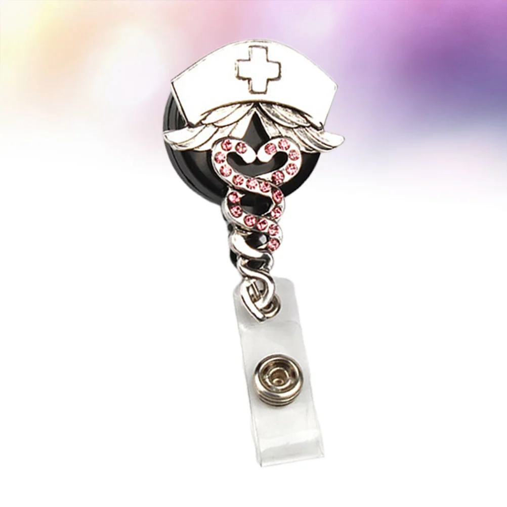 

Креативные клипсы для удостоверения личности медсестры студента выставки держатель значков канцелярские телескопические металлические и...