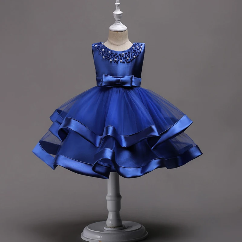 Детское мягкое бальное платье с оборками 6 цветов |
