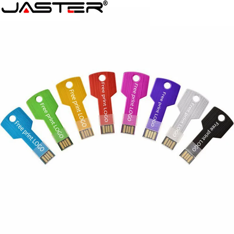 JASTER 1 шт. Бесплатный Пользовательский логотип 100% реальная емкость 11 цветов ключ