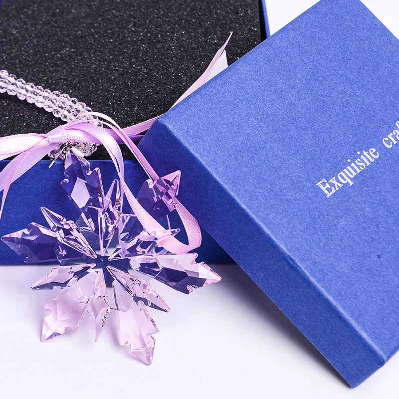 10 цветов Изысканные Хрустальные Снежинки Автомобильная подвеска Прозрачный