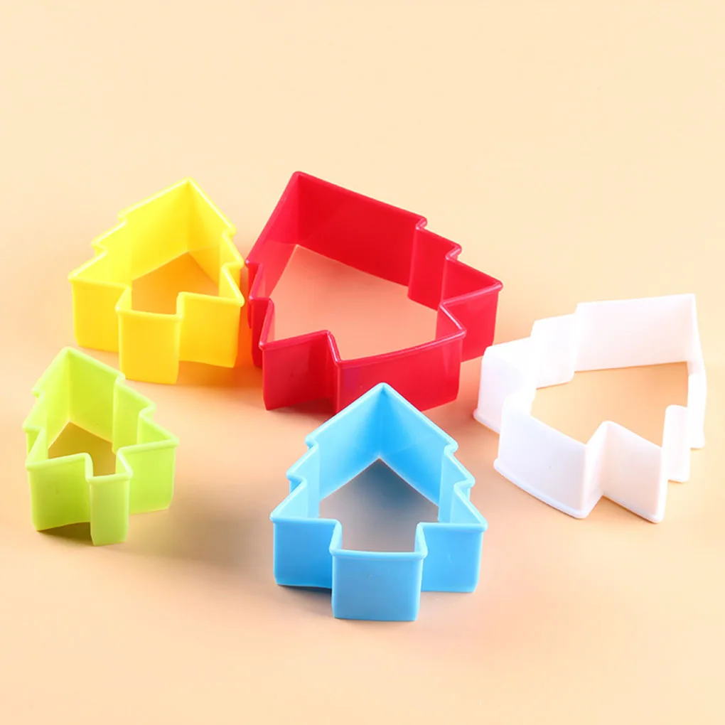 Новая красочная многоформенная Пластиковая форма для печенья резак формы кухни