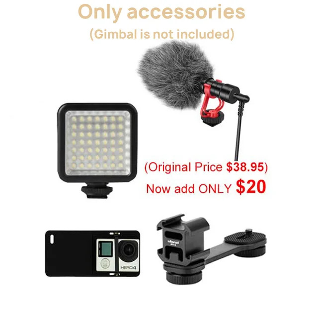 only accessories Snoppa Atom 3-осевой портативный монопод с шарнирным замком складной карманный Дрон-Размер затрудняетесь в выборе правильного размера? Стабилизатор для iPhone X huawei p30 Gopro hero 7 PK DJI OSMO Mobile 2 - Цвет: only accessories