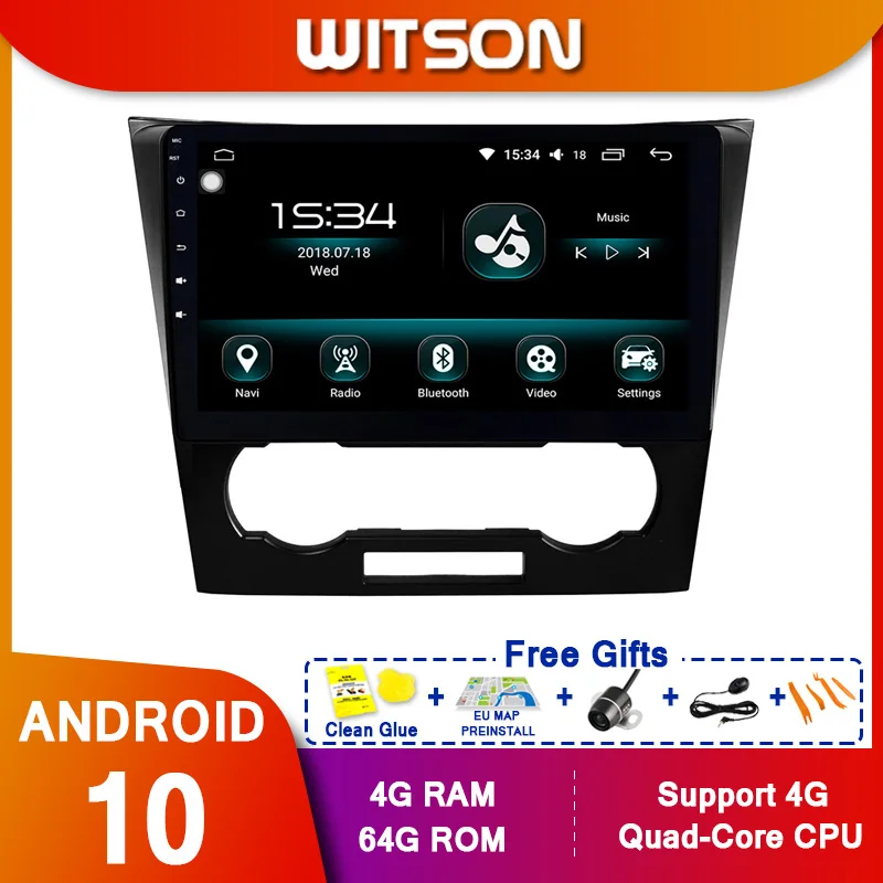 WITSON 9 &quotFULL HD сенсорный экран Android 10 0 Восьмиядерный Автомобильный GPS