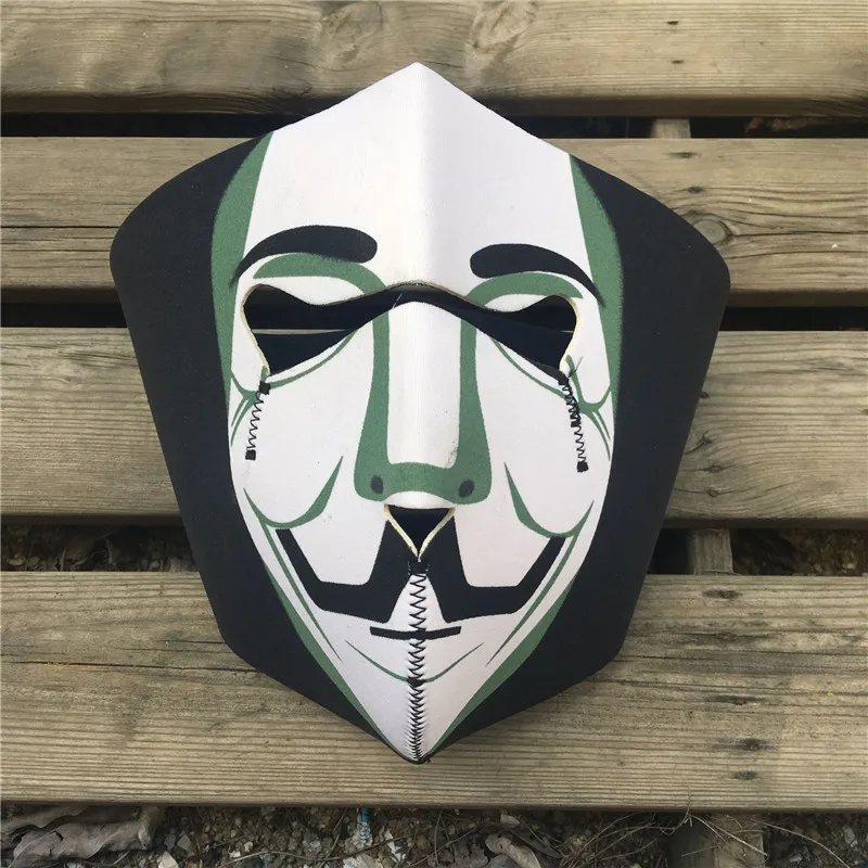 Неопреновая мотоциклетная маска для лица Ветрозащитная велоспорта теплая