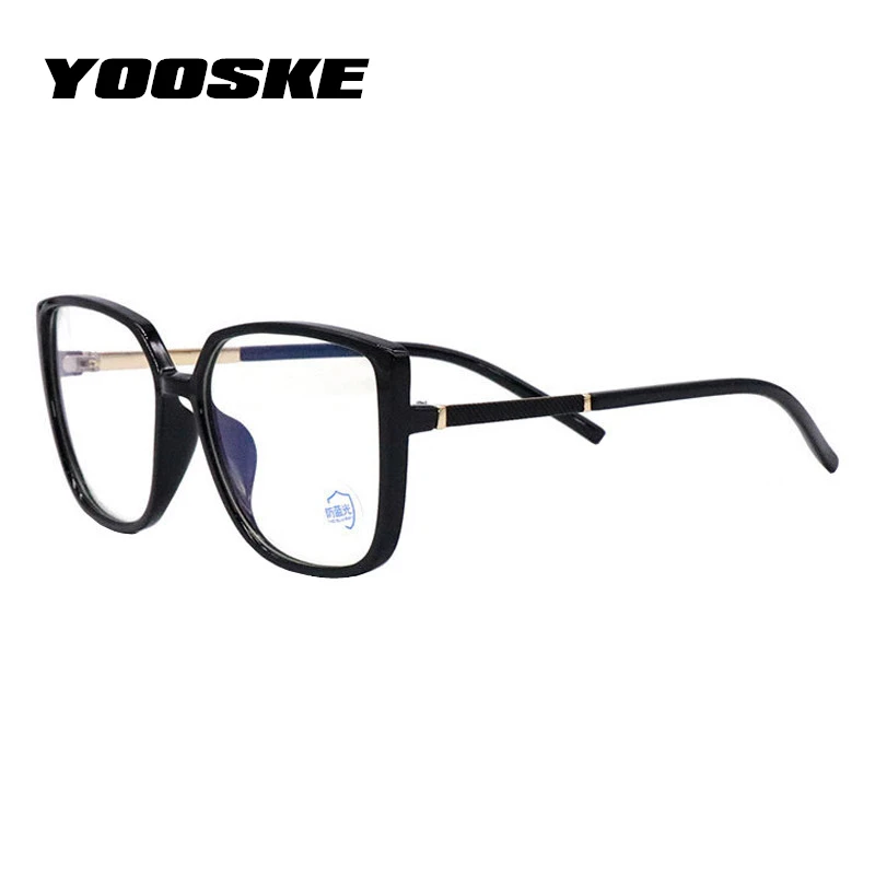 

YOOSKE Anti Blue Light Cat Eye Glasses Frames Women TR90 Computer Eyeglasses for Ladies Bluelight Lens Gaming Eyewear