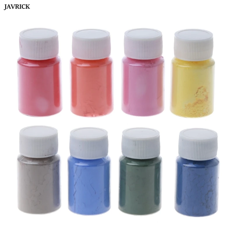 

8 цветов термохромная температура активированный пигментный порошок термочувствительный цвет меняющий порошок краска Сделай Сам полимерн...