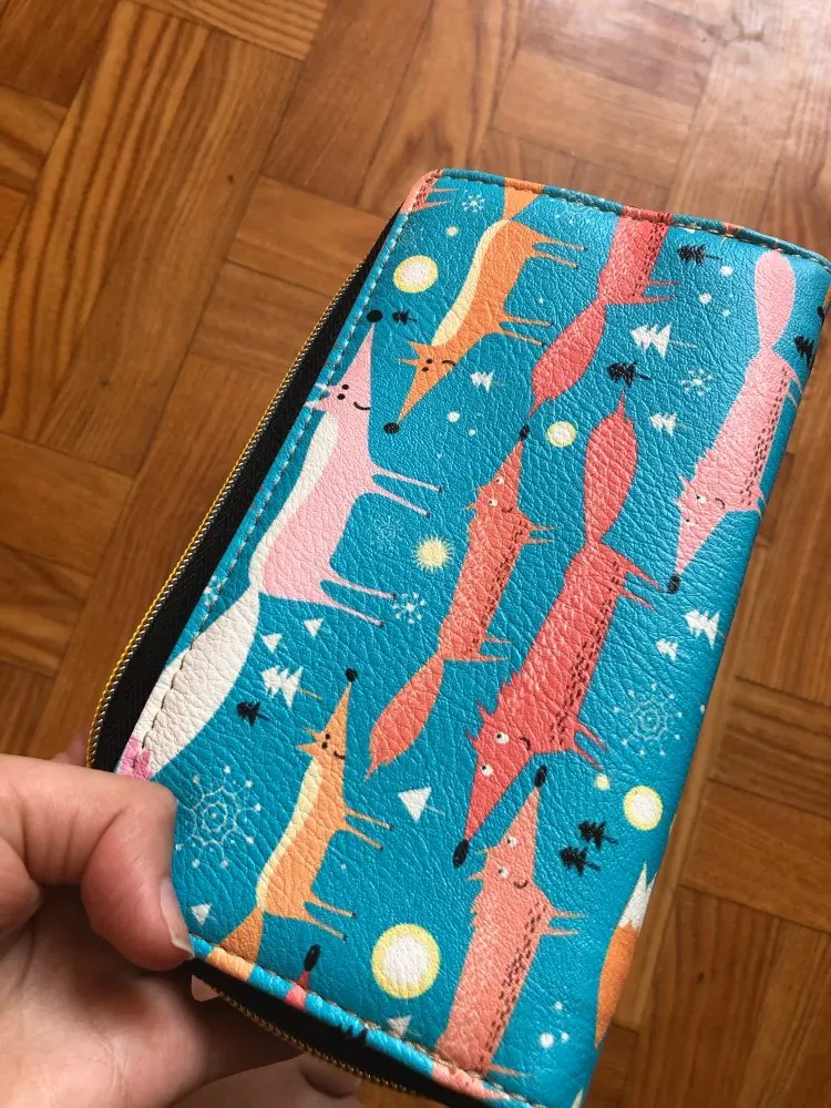 Женские кошельки с рисунком из мультфильма тикин длинный кожаный кошелек для