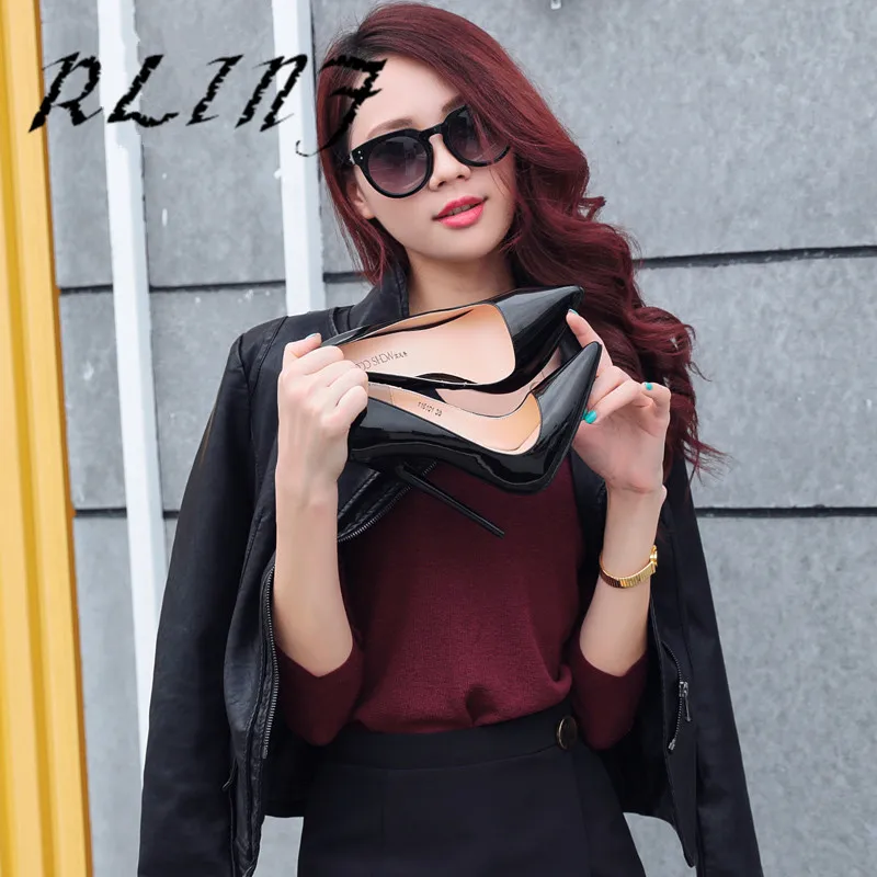 Женские замшевые Простые сандалии RLINF однотонные туфли лодочки без застежки на