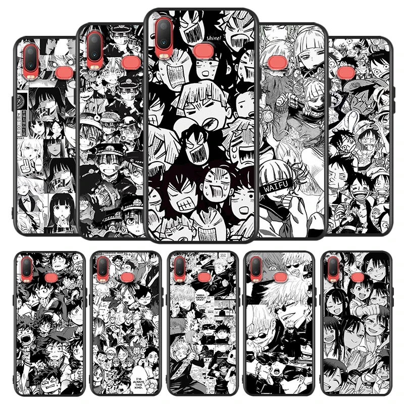 

Japanese anime cartoon For Samsung Galaxy A9 A8 Star A750 A7 A6 A5 A3 Plus 2018 2017 2016 Black Phone Case Soft Cover