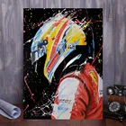 Винтажные Классические гонки Cacer Alonso красные плакаты спортивный автомобиль гонки F1 гоночный автомобиль плакаты эстетические декоративные принты настенная живопись