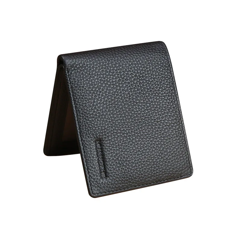 HuangZhe маленький мини ультра тонкие кошельки из бычьей кожи с карманом для карт