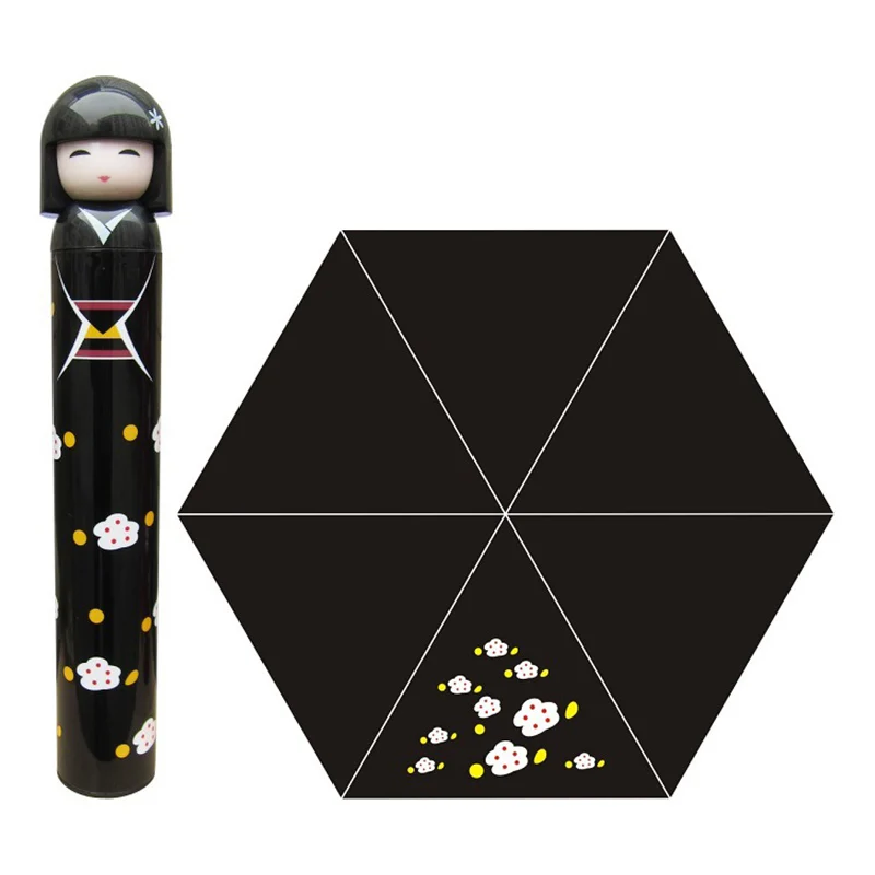 LISM японское кимоно кукла складной зонт в виде бутылки вина дождя креативный УФ