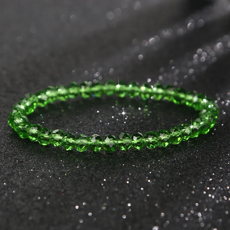 Очаровательные изысканные Кристальные бусины, бисерные браслеты для женщин, трендовые Роскошные Аврора, геометрические многоугольные бусины, браслет, женский аксессуар - Окраска металла: 08