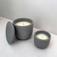 silicone candle vessel mold concrete candle holder mold cement candle cup mold plaster jesmonite vessel mold candle jar mold