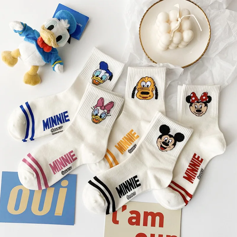 Disney Микки Минни Дональд утка 1 пара новые летние корейские женские носки