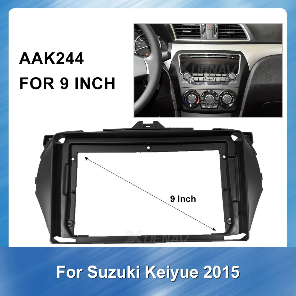 

9 дюймов стерео Панель Dashbord крепление отделка Установка комплект рамка для Suzuki Keiyue 2015 2Din Авто радио мультимедиа лицевой панели