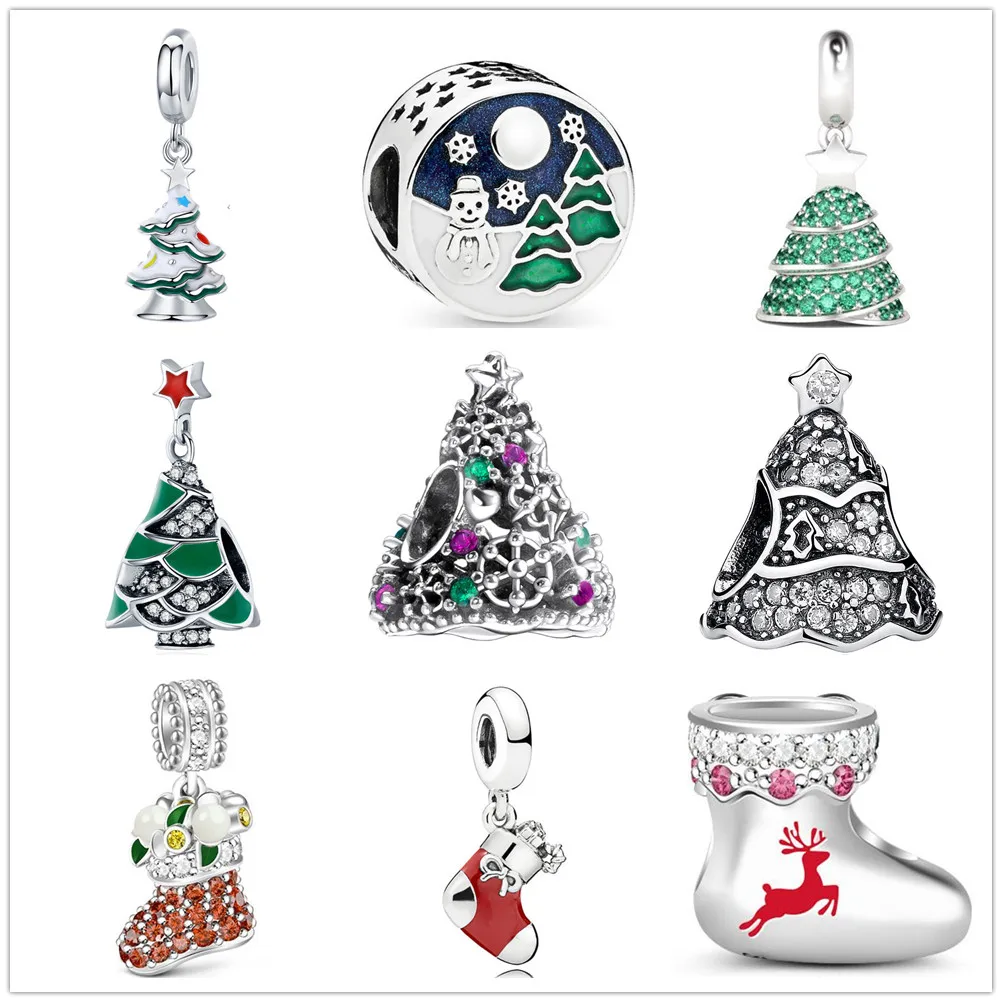 Новые серебряные носки в виде рождественской елки подходят для - Цена: 325.04