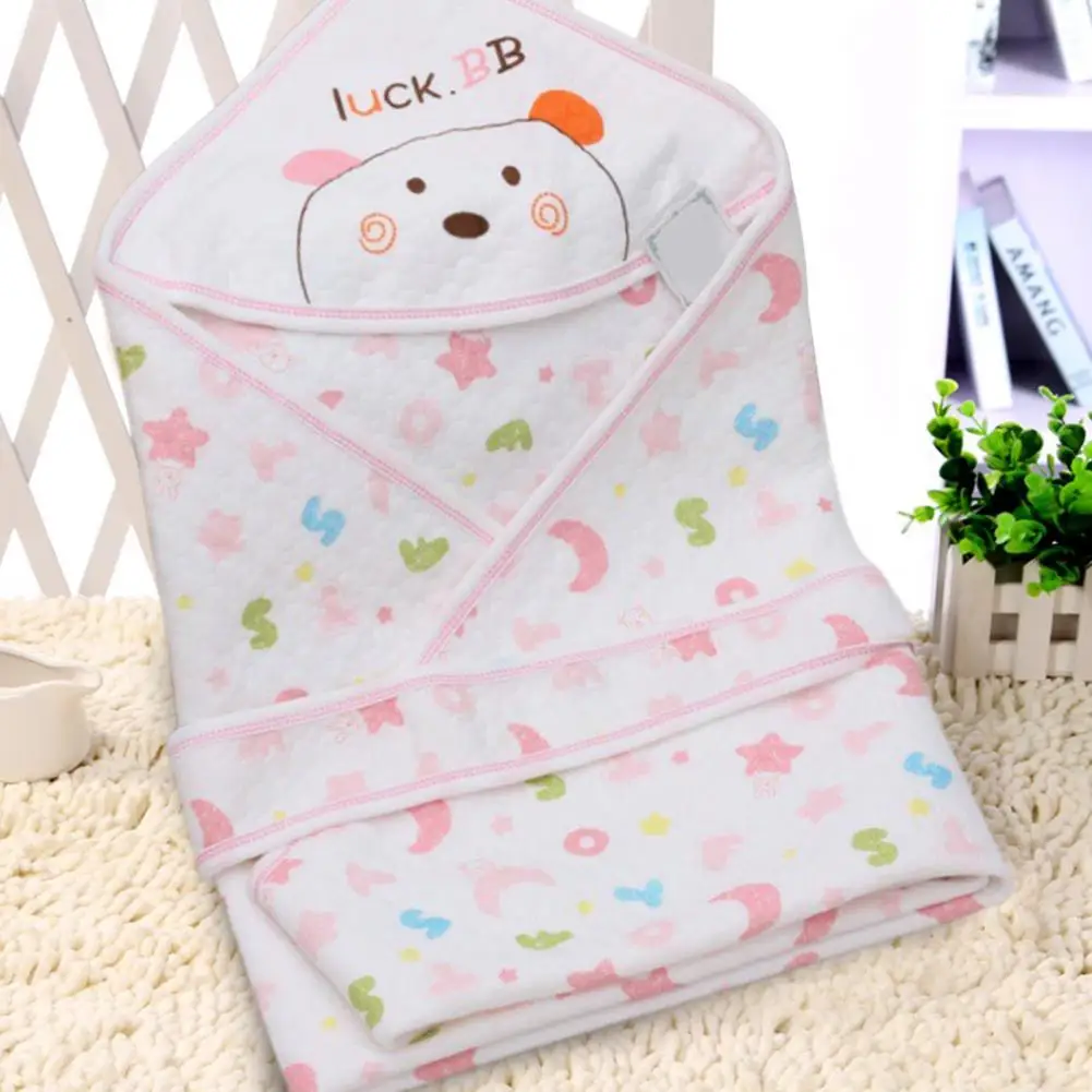 

Smell-less Stylish Unisex Baby Swaddle Wrap Cotton Swaddle Blanket Fade-less for Baby