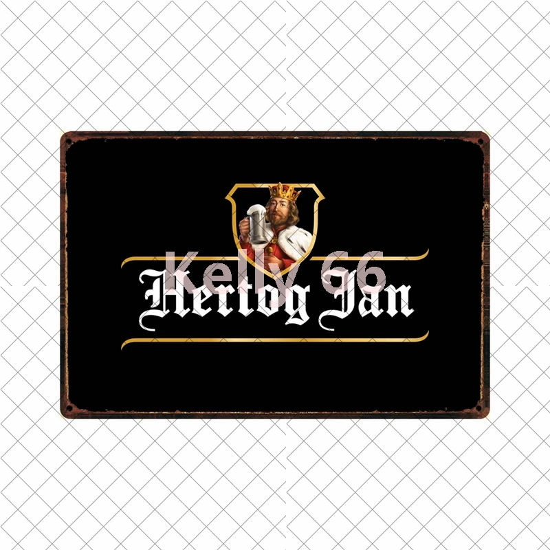 [Kelly66] Hertog Jan блондинка бельгийского Винтаж пиво жестяная металлическая вывеска