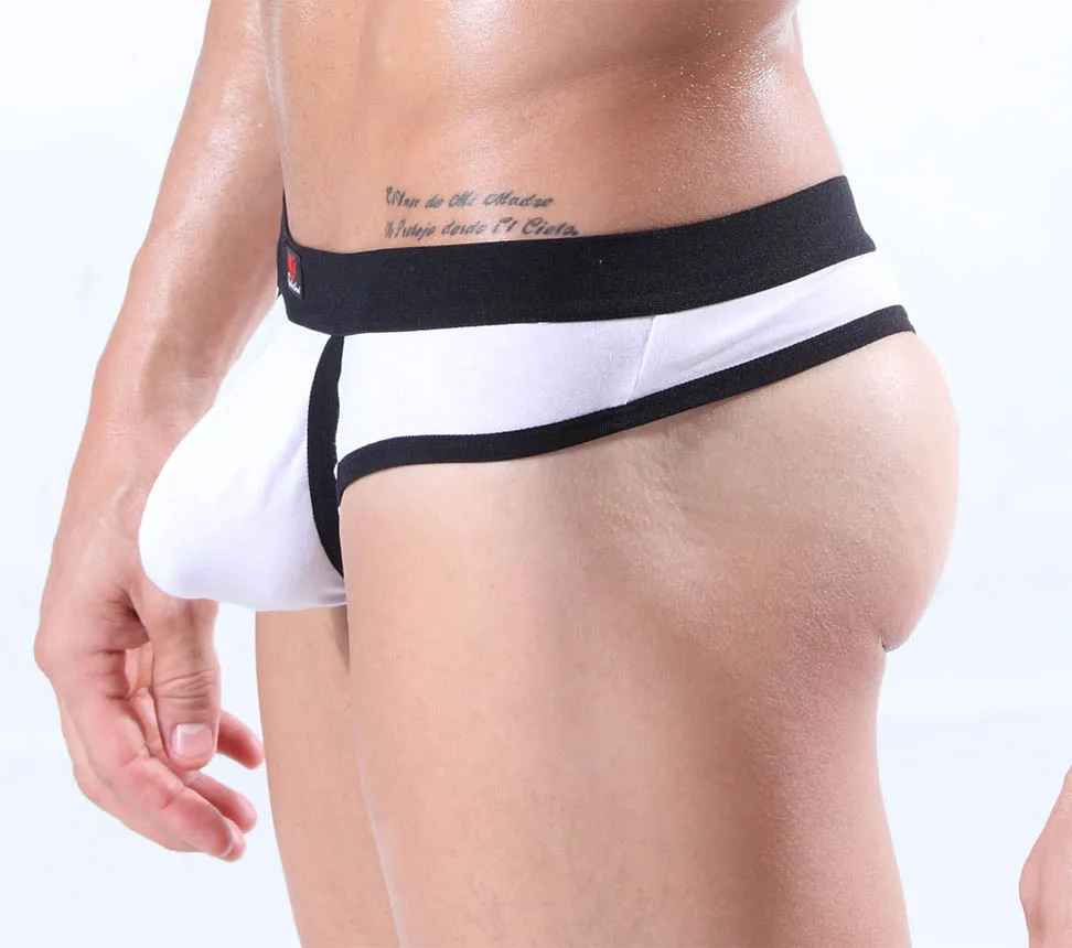 4 шт./лот сексуальные мужские хлопковые точек склад дизайн трусы бикини с