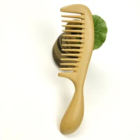 new boxwood pure handmade wide wood comb designer professional health care massage whole wooden small hair combs gift