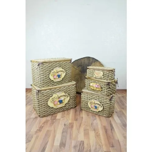 

Santa Claus in 5'li Horizontal Wire Mesh Laundry Basket Cream