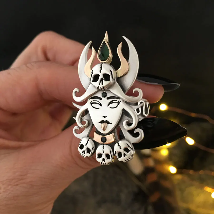 

Hip Hop Skull Medusa Ring Creativity Retro Punk Style Men's And Women's Personalized Party Accessories Fashion Jewelry Gift