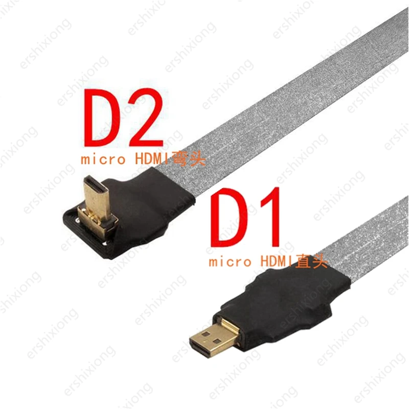 Антистатический кабель FPV папа к Мини/микро HDMI совместимый плоский FPC с защитой от