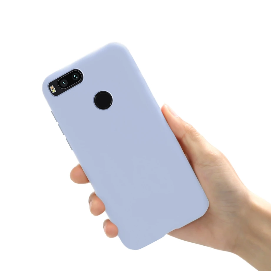 Purple Для Xiaomi mi A1 Мягкий силиконовый чехол матовый ТПУ чехол для телефона задняя крышка для Xiaomi mi A1 mi 5X Xio mi A1 чехол s бампер Coque Funda - Цвет: Purple