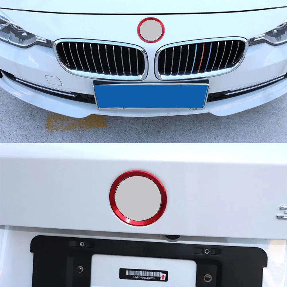 DSYCAR 2 шт./компл. алюминиевое металлическое кольцо для автомобиля спереди и сзади с