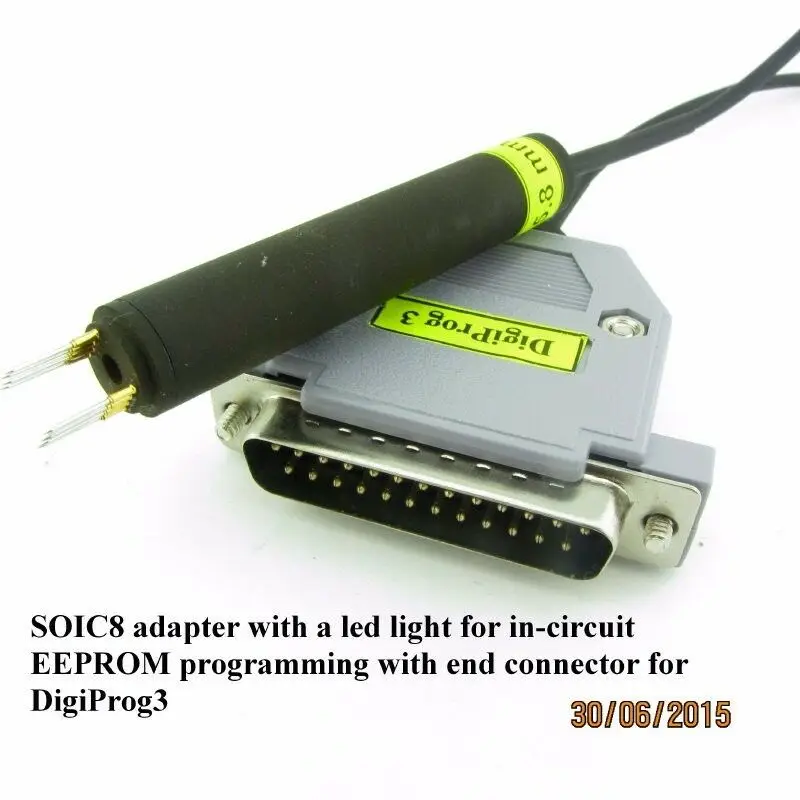 SOIC8 pogo адаптер для встроенного программирования EEPROM со светодиодом|adapter soic8|adapter