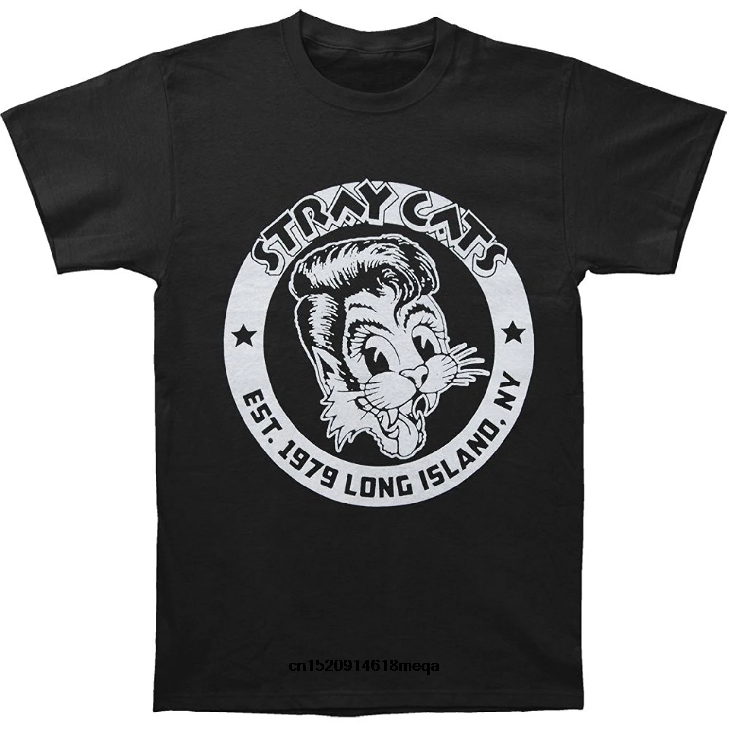 

funny t shirts Kumiu Stray Cats Established 1979 Men's Fashion T-shirt